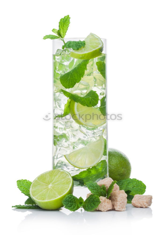 Similar – Image, Stock Photo Homemade refreshing drink with lemon juice and mint