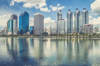 Similar – Image, Stock Photo Skyline of the Donau district in Vienna