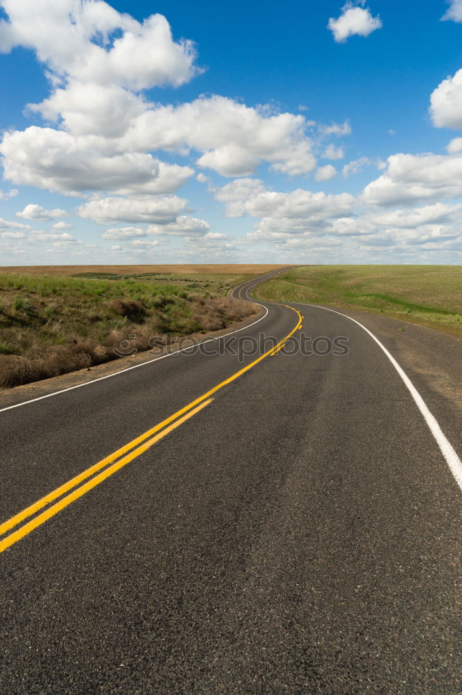 Similar – straight roads in deep Patagonia