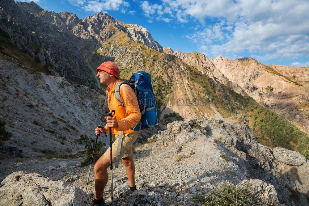 Similar – athlete walking through all of the Pyrenees