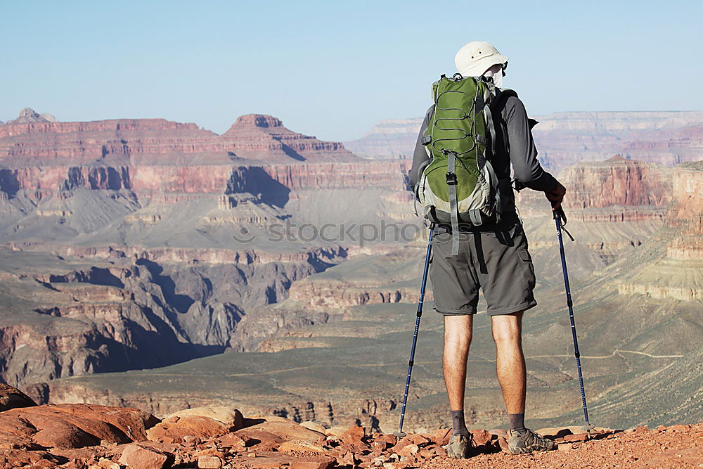 Similar – Image, Stock Photo Hike in the high mountains