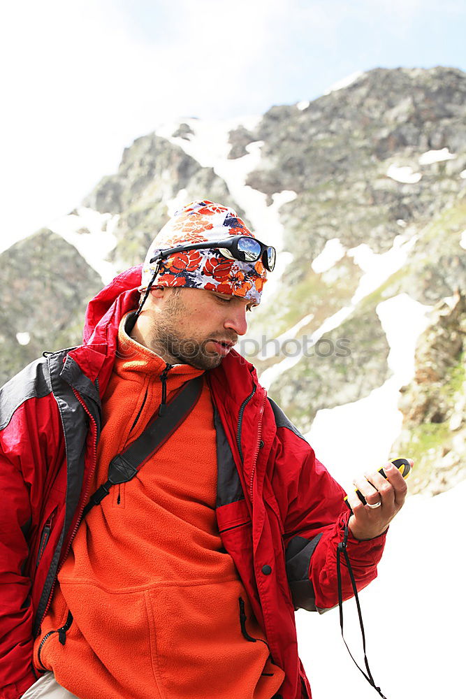 Similar – Young Backpacker enjoying of Nature.