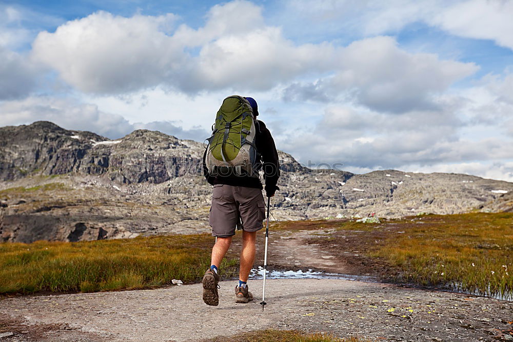 Similar – Image, Stock Photo Hiking is the …