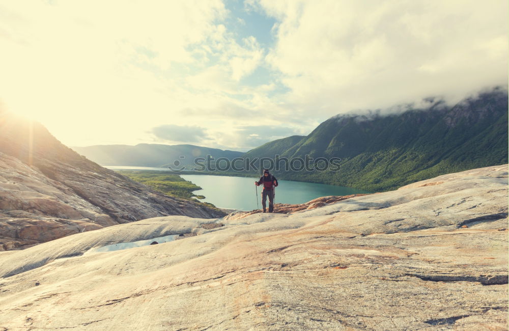 Similar – Image, Stock Photo Midnight sun and wanderlust