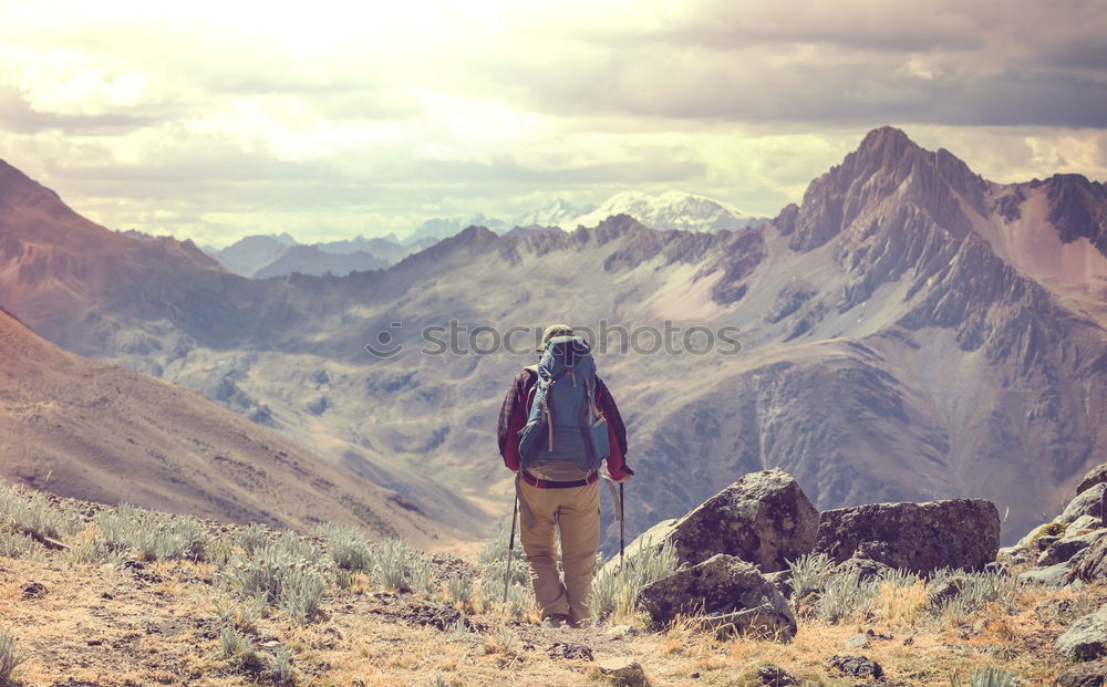 Similar – athlete walking through all of the Pyrenees