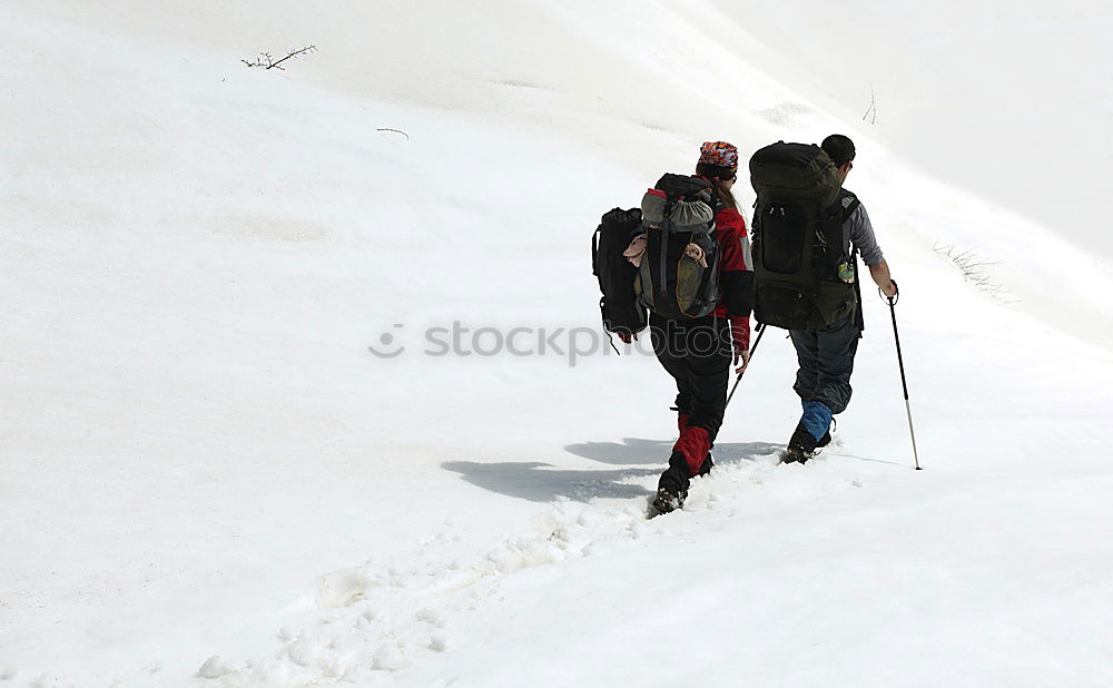 Similar – Schneeeeee… Bergsteigen