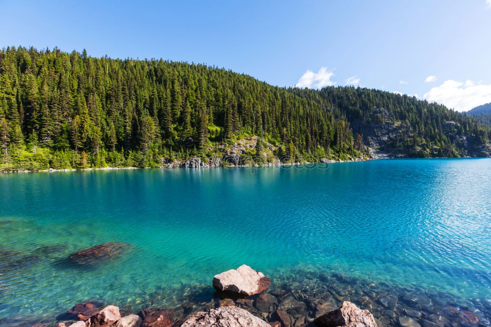 Image, Stock Photo Haunted Island at Emerald Bay and Lake Tahoe