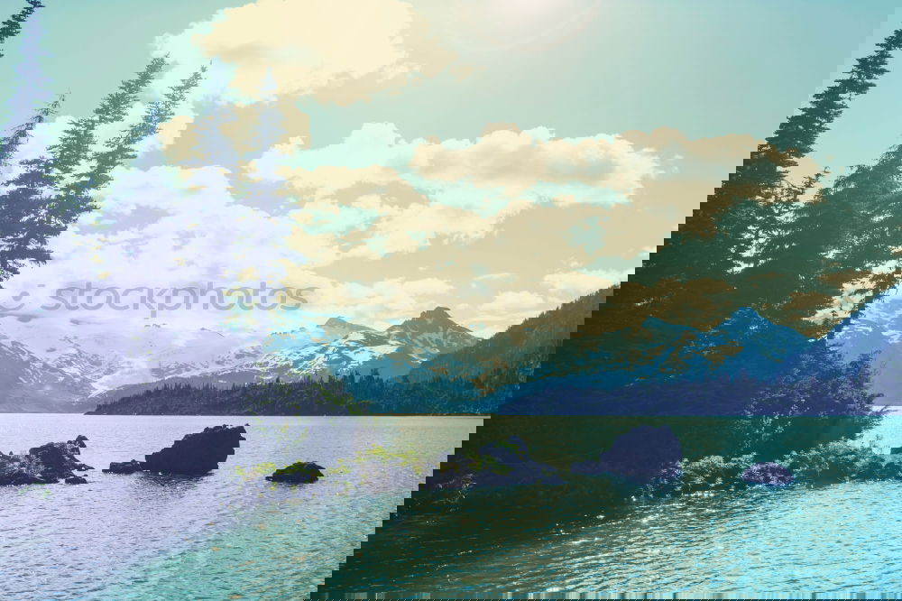 Similar – Image, Stock Photo Stream of water and mountains