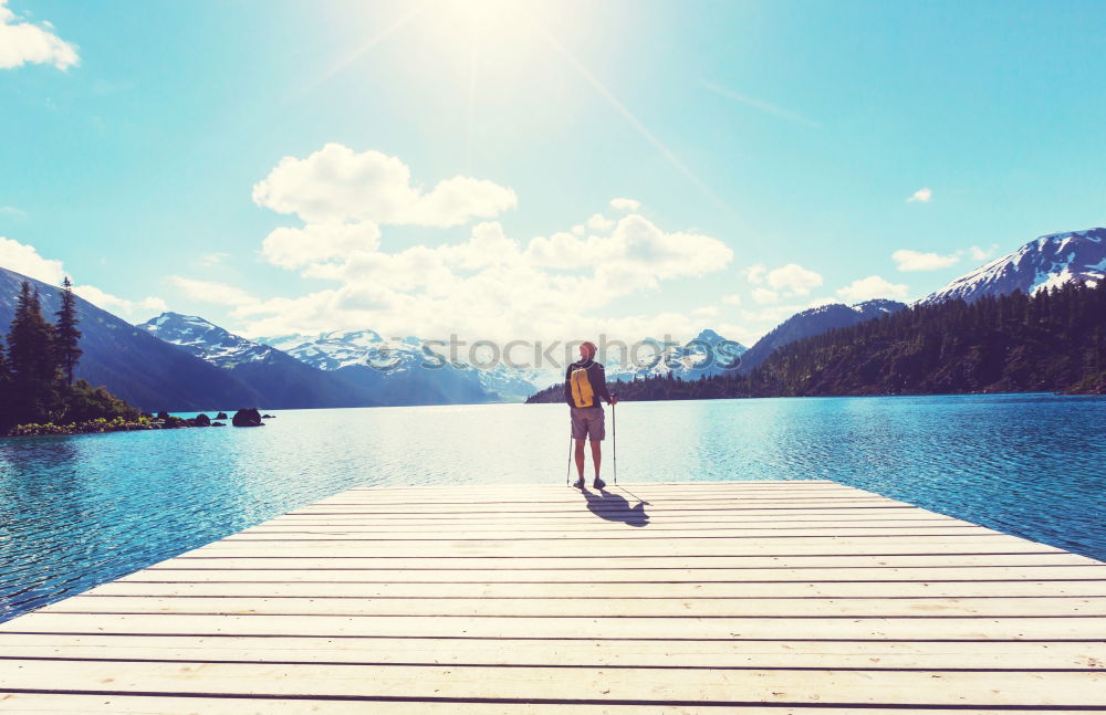 Similar – Image, Stock Photo jump Joy Happy