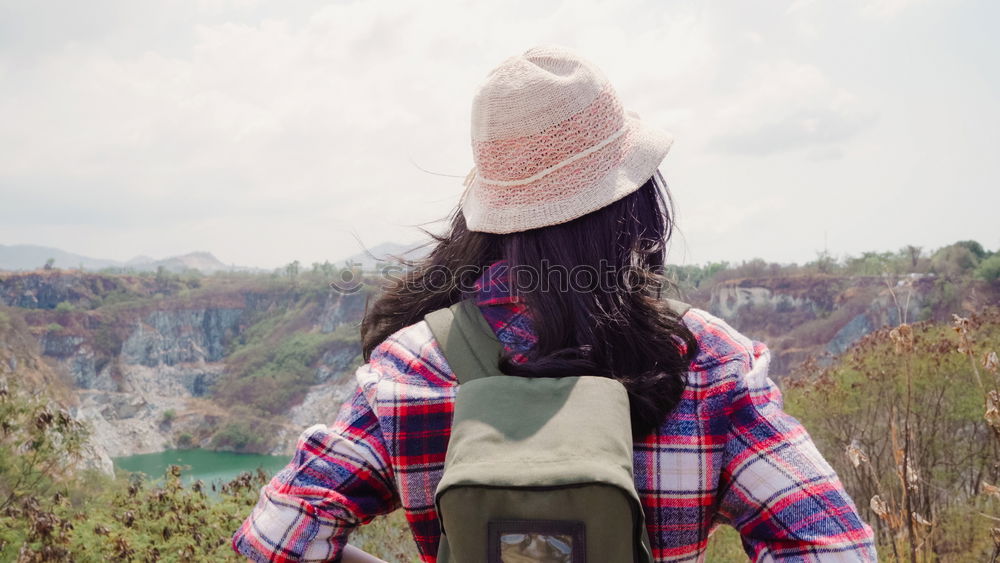 Similar – Image, Stock Photo happy kid girl exploring summer forest