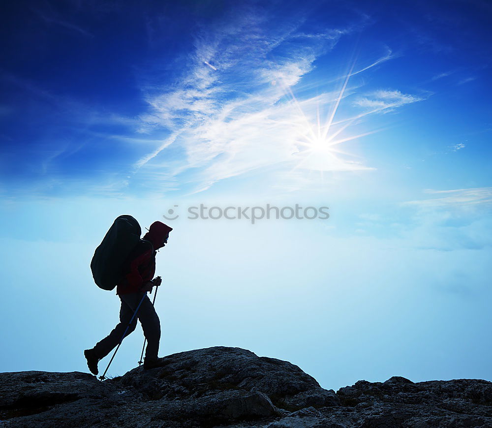 Similar – Lighthouse above the clouds.