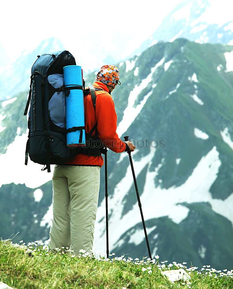 Similar – Mountain hike Hochkant