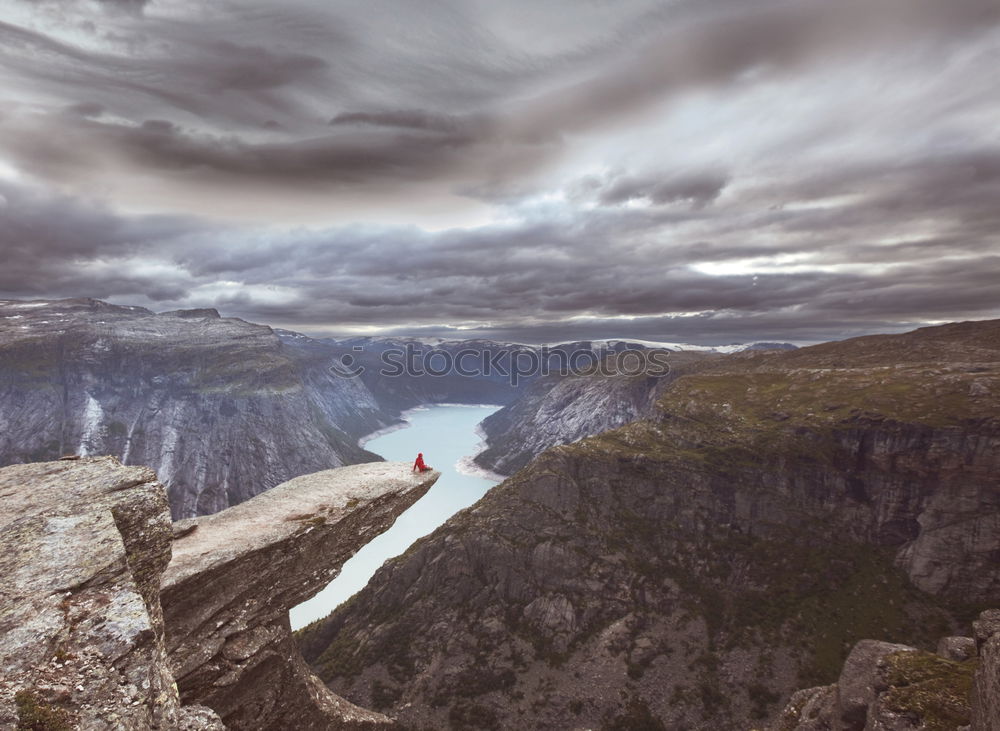 Similar – Small river flowing between cliffs