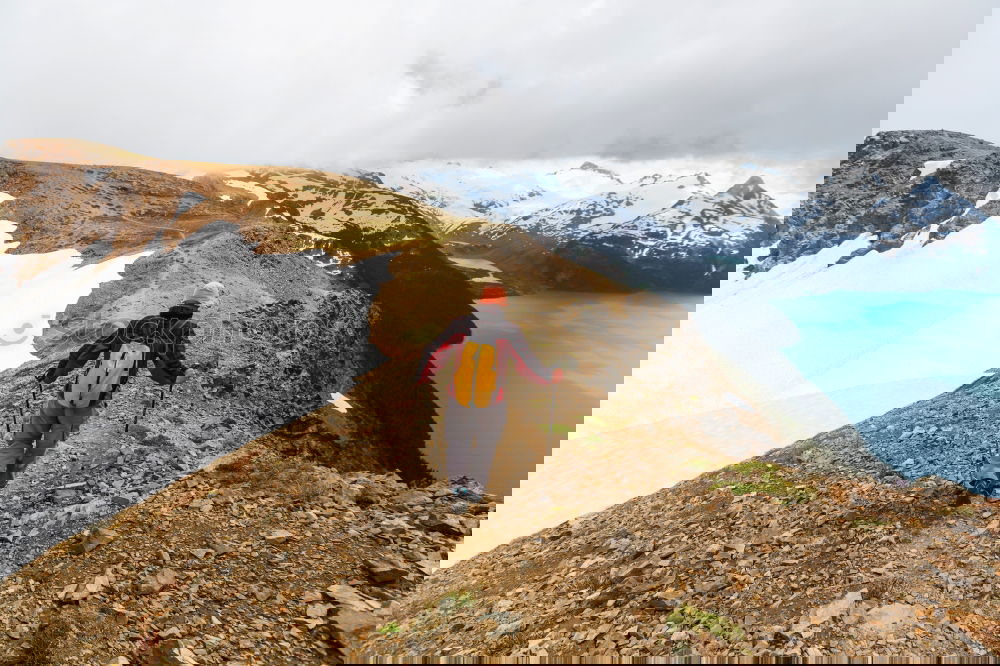 Similar – Image, Stock Photo towards the lake