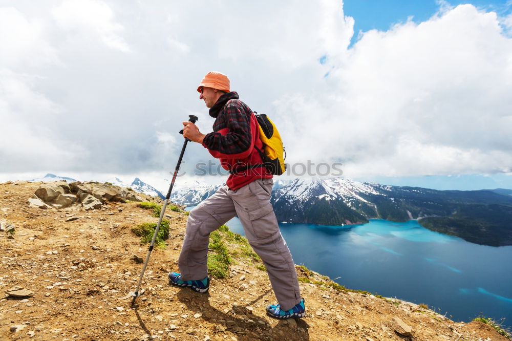 Similar – Mountain hike Hochkant