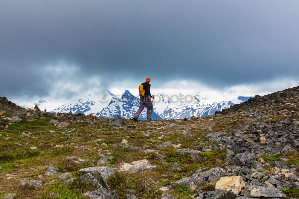 Similar – Image, Stock Photo Descent to Holzgau | Alpine crossing