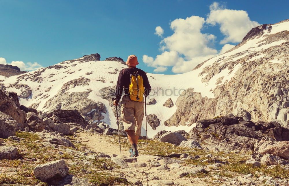 Similar – athlete walking through all of the Pyrenees