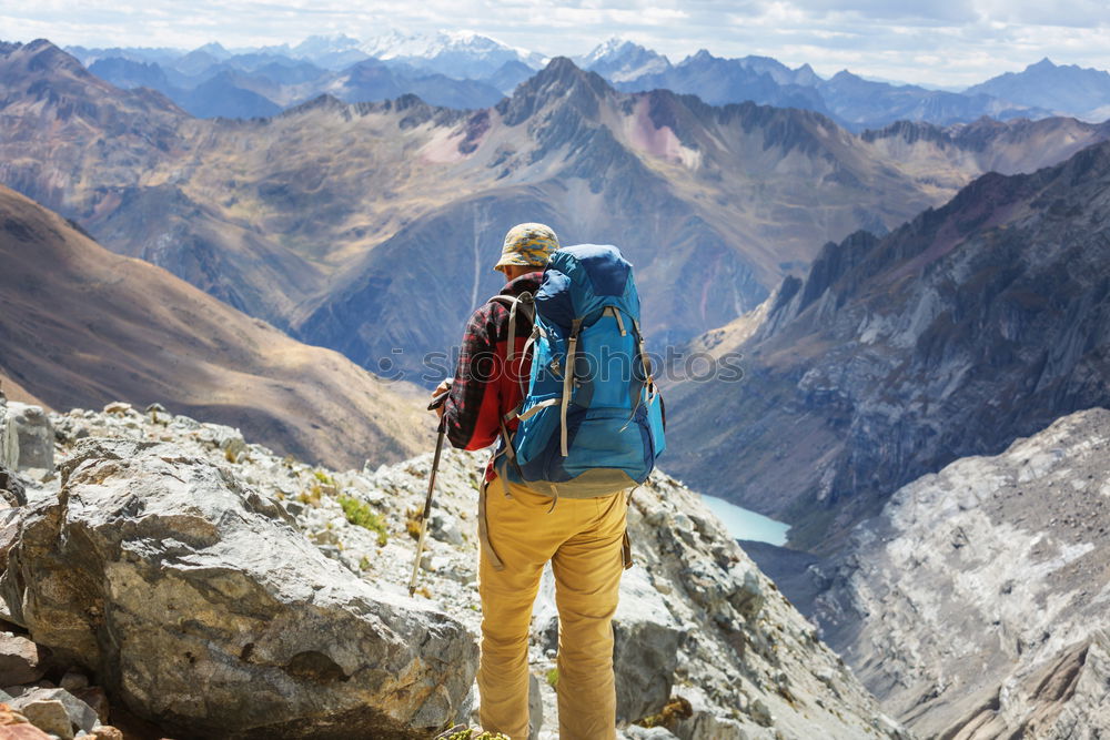 Similar – athlete walking through all of the Pyrenees