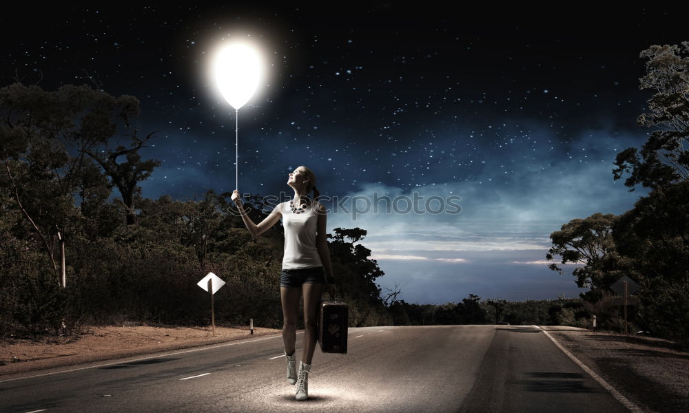 Image, Stock Photo Let’s go! Human being