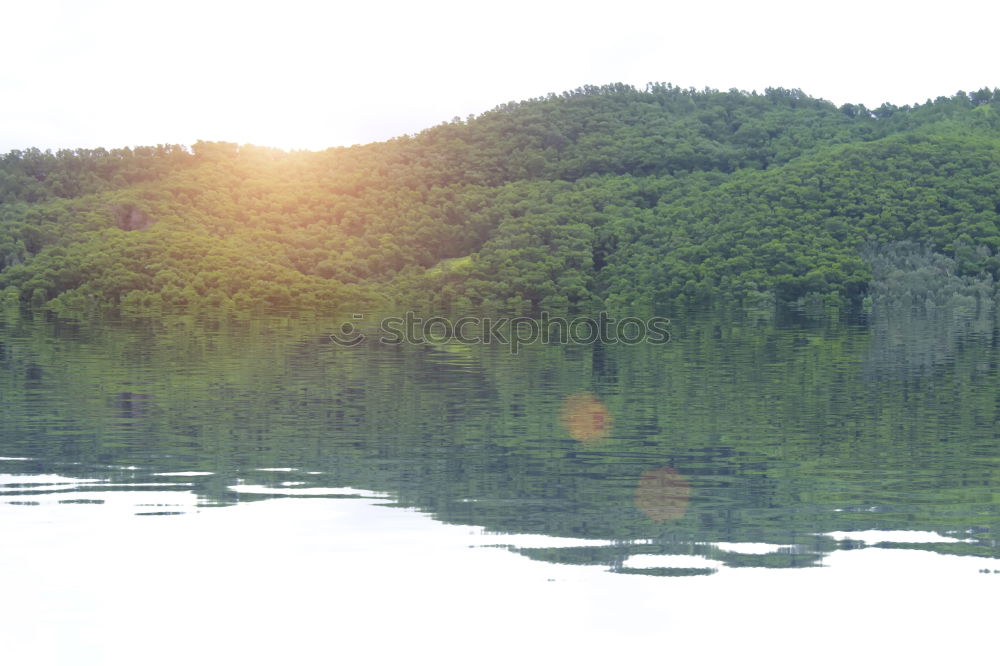 Image, Stock Photo lake Lake Reflection Tree