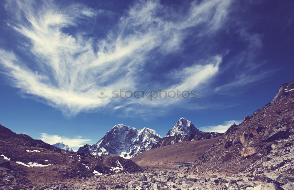 Similar – Image, Stock Photo Mountain panorama in South Tyrol | E5 Alpine crossing