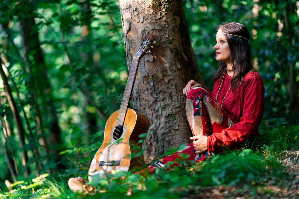 Image, Stock Photo Kylee with ukulele