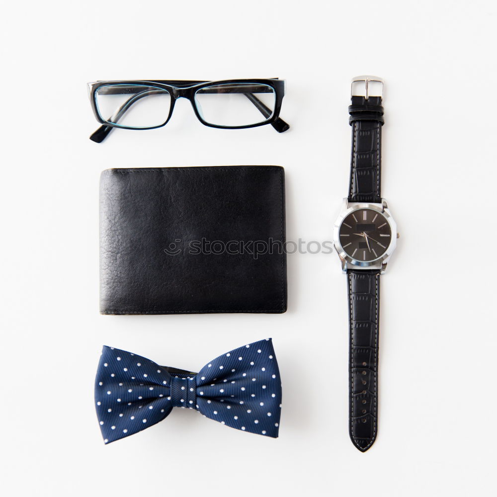 Similar – Image, Stock Photo shoes, notepad, watch, glasses and vintage keys