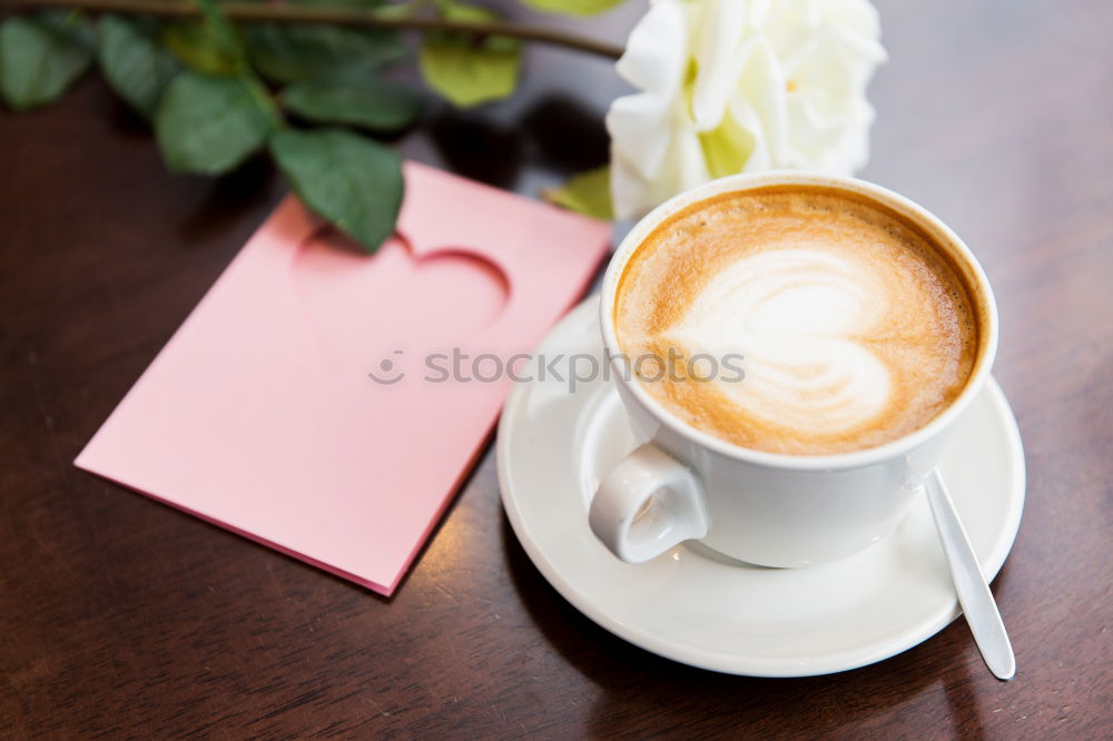 Similar – Image, Stock Photo Cup with coffee Breakfast