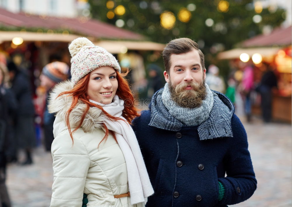 Similar – Image, Stock Photo Couple posing on street