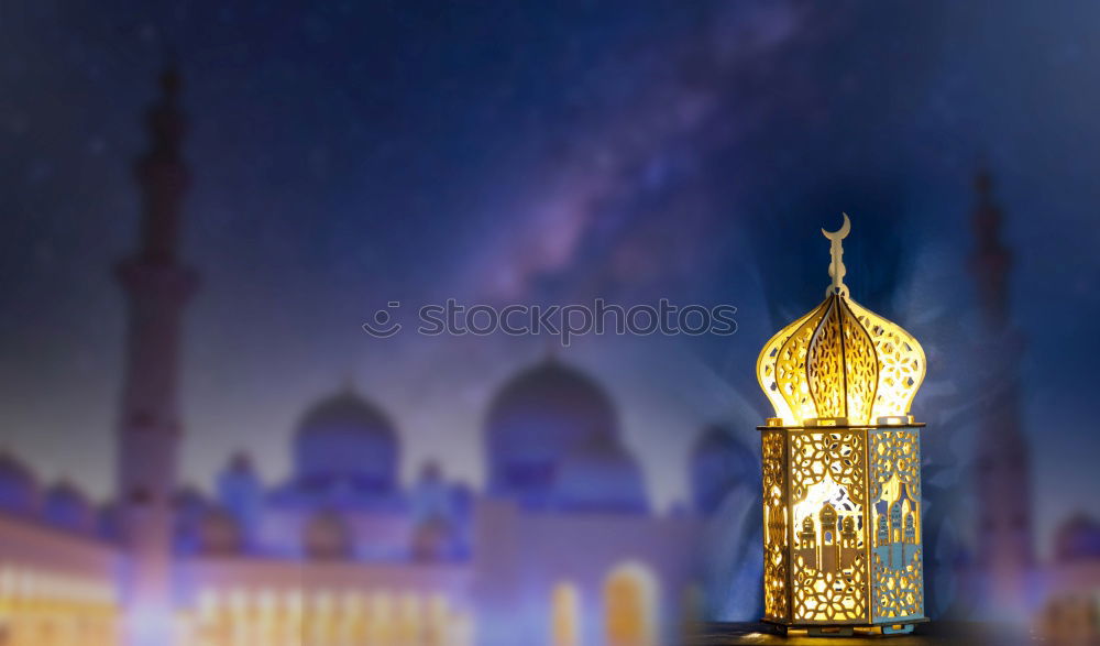 Similar – Sheikh Zayid Mosque in the evening