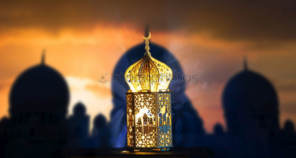 Similar – Sheikh Zayid Mosque in the evening