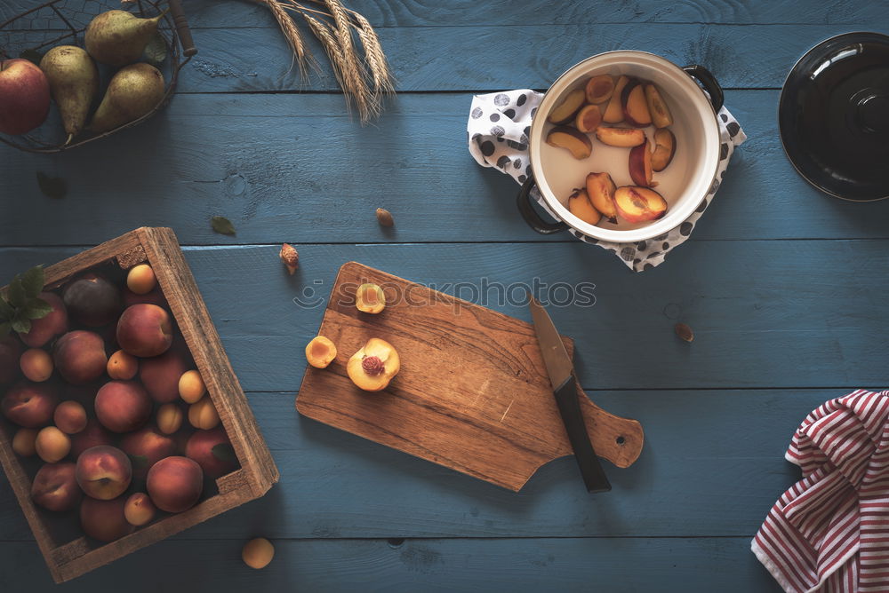 Similar – Image, Stock Photo Preparing and eating a breakfast outdoor