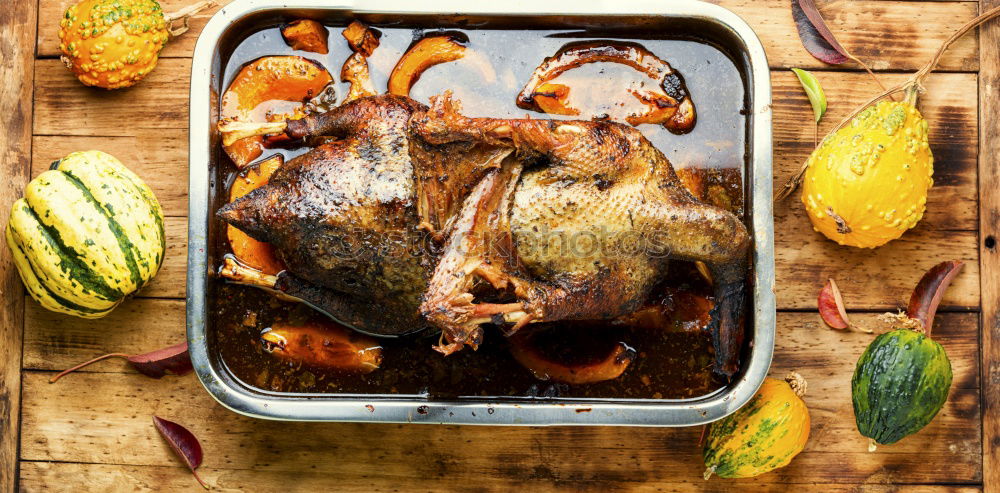 Similar – Image, Stock Photo Roasted vegetable stew and kitchen utensils