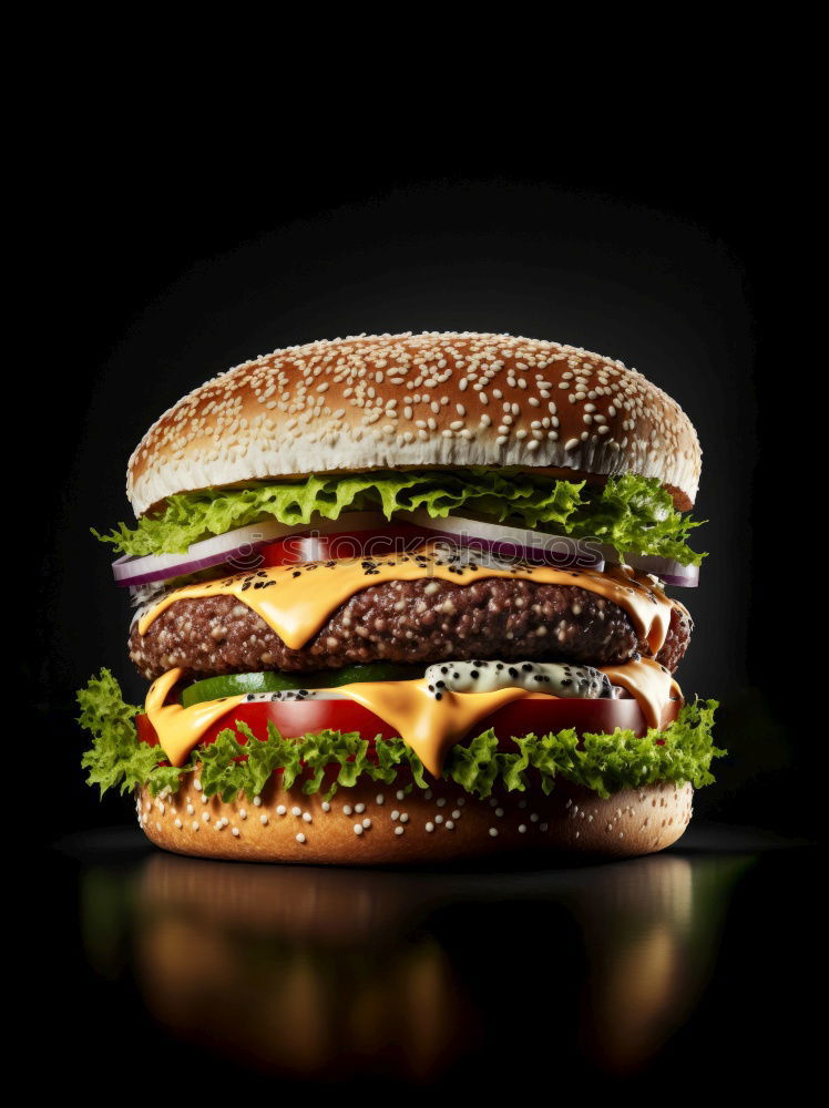 Similar – Image, Stock Photo Burger II Food Vegetable