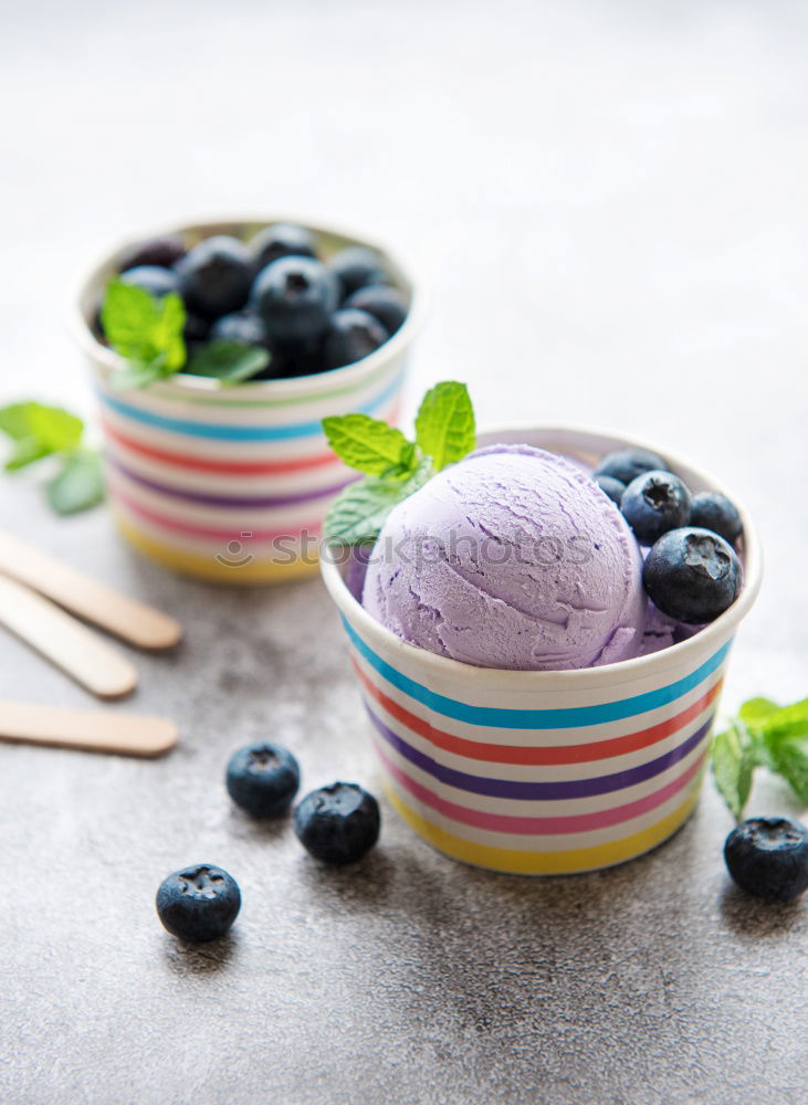 Similar – Image, Stock Photo Tartlets with blueberries and pink flowers