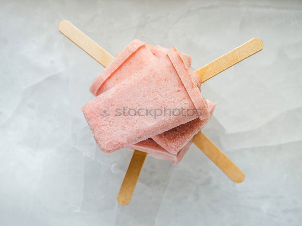 Similar – Image, Stock Photo Raspberry ice cream on a stick