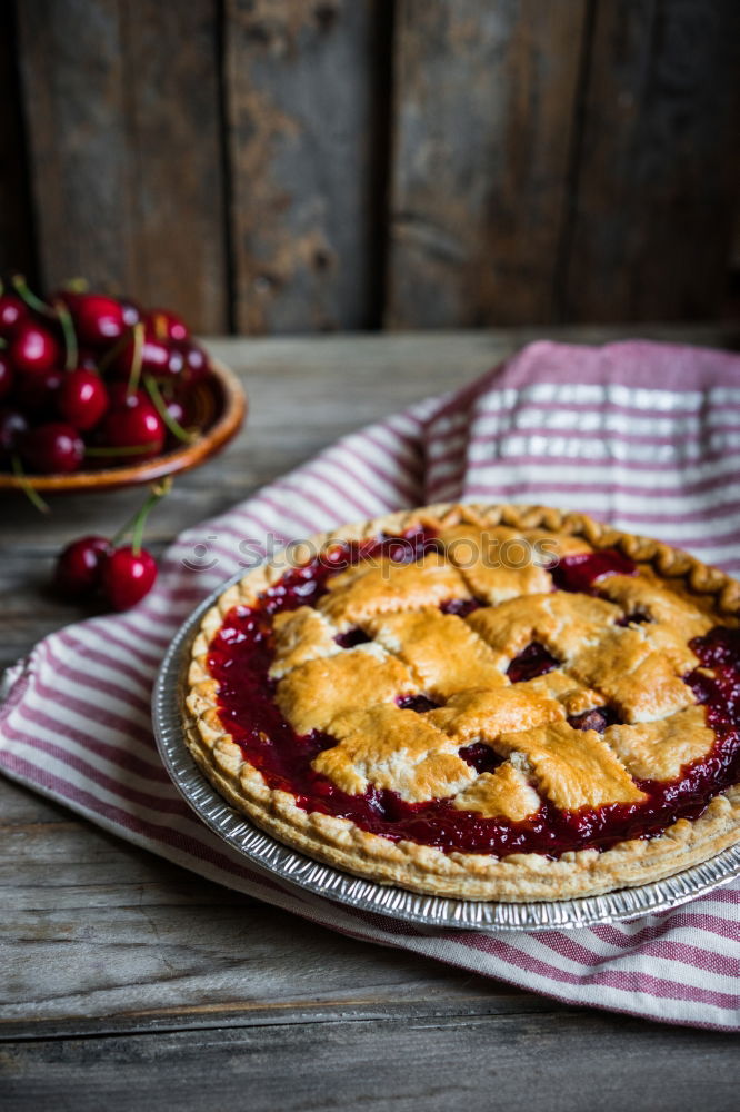 Similar – Image, Stock Photo pie with cherry filling