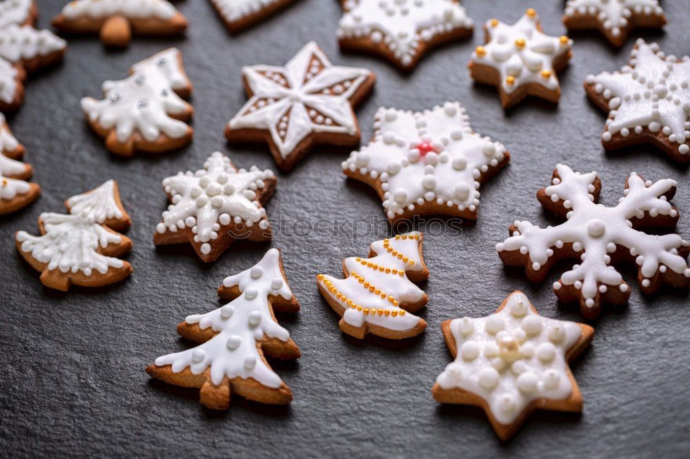 Similar – Image, Stock Photo Christmas cookies in a kid lunch box