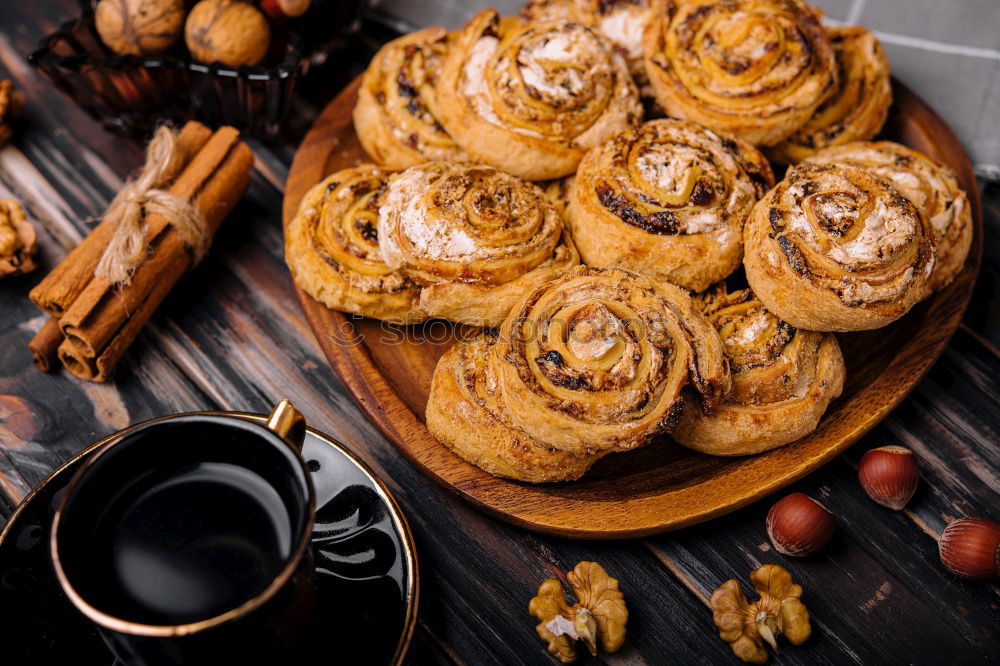 Similar – Image, Stock Photo Cinnamon bun VI Food Grain