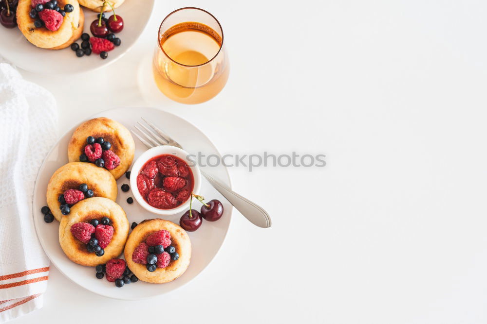 Similar – Pancakes with raspberries and blueberries