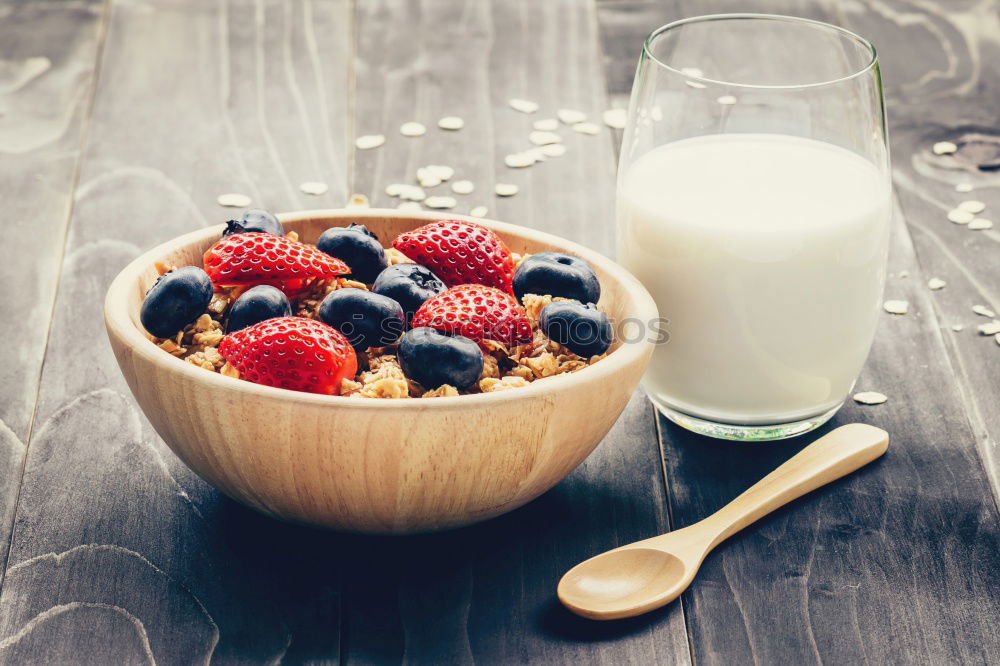 Similar – Image, Stock Photo Cornflakes in a bowl Fruit