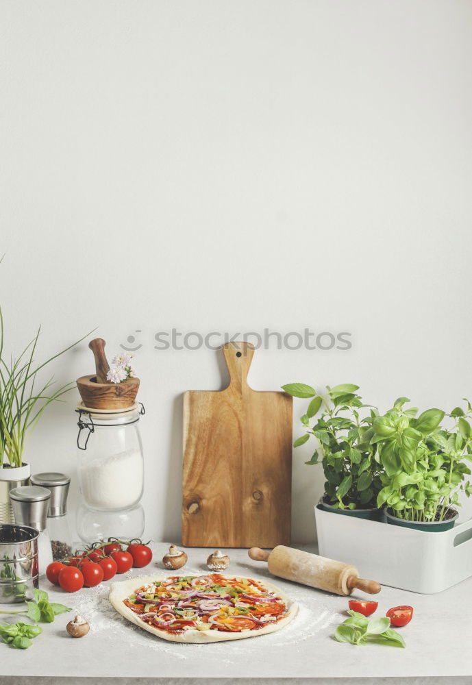 Similar – Image, Stock Photo fresh and homemade pasta