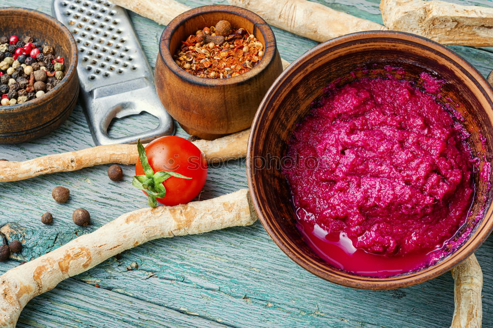 Beet hummus Food