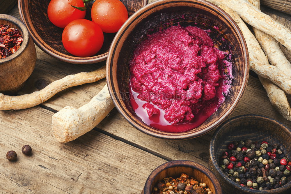 Similar – Beet hummus Food