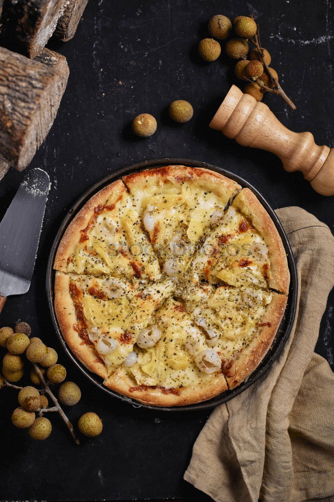 Similar – Image, Stock Photo baked whole round apple pie