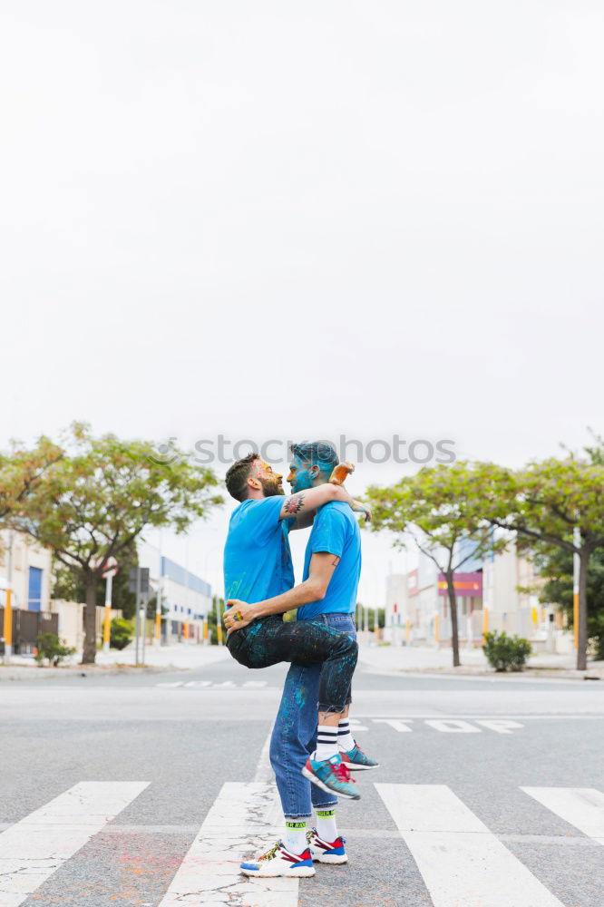 Similar – Image, Stock Photo Leisure fun on the Chemnitzer Theaterplatz