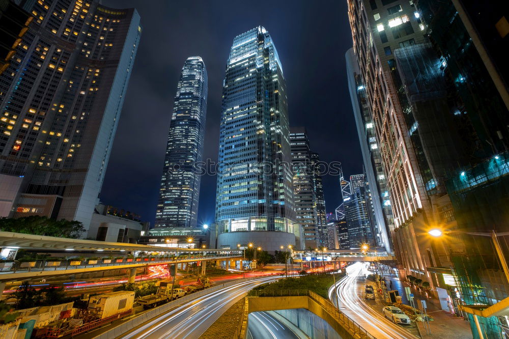 Similar – Image, Stock Photo hong kong at night Town