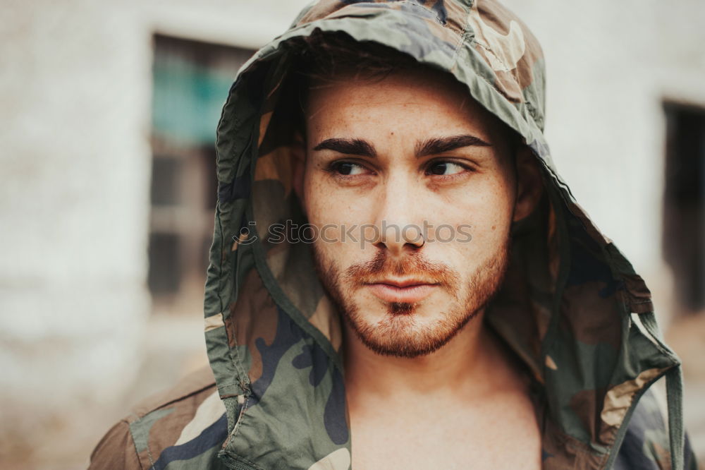 Similar – Image, Stock Photo Young man wearing winter clothes in the street.