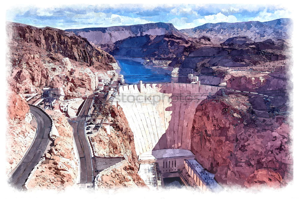 Similar – Image, Stock Photo hoover dam II Tourism