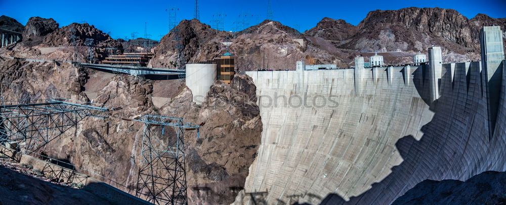 Similar – Image, Stock Photo Hoover Dam Panorama USA